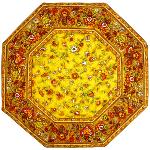 Yellow Octogonal Quilted placemat, "Country" design