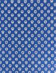 French Provencal Printed cotton Fabric Bonis Blue