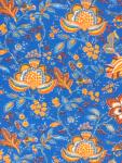 French Provencal Printed cotton Fabric Colombes Blue