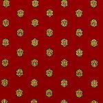 Red Napkin, Provencal design "Camellias", 100% pure cotton
