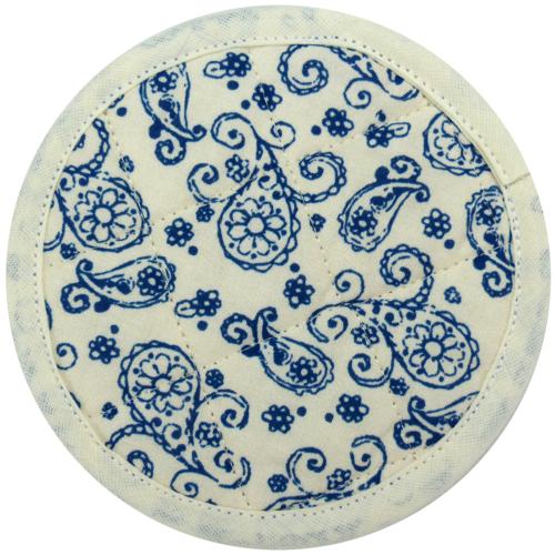 Cotton Quilted Blue coaster Alhambra design