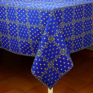 Provencal Rectangle Cotton Tablecloth Blue "Patchwork" 59" x 118