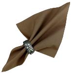 Plain Chocolat Napkin 100% pure cotton by Valdrôme