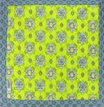Square French Table Mat Green "Batiste" 30x30