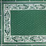 Rectangle Cotton Tablecloth Green "Vaccares" pattern