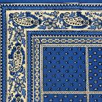 Rectangle Cotton Tablecloth Blue 59"X98,5" "Vaccarès