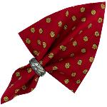 Red Napkin, Provencal design "Camellias", 100% pure cotton