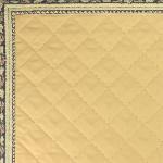 Reversible Quilted placemat plain Beige and "Floral" design