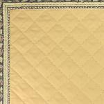 Reversible Quilted placemat plain Beige and "Floral" design