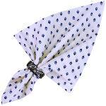 Ecru/Blue Napkin, Provencal design "Esterel", 100% cotton