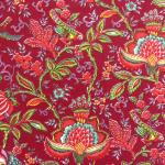 Cotton Napkin Red "Colombes" authentic Provencal design