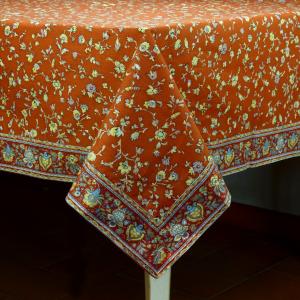 Provencal Square Cotton Tablecloth Bric "Country"