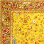 Square Quilted Table Mat Yellow "Country" 30x30