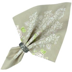 Cotton Napkin Ecru "Campano" authentic Provencal design