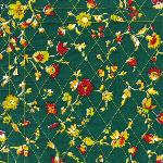 Reversible Placemat "Country" design and plain Yellow