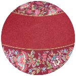 Round Cotton Provencal Tablecloth Cassis "Colombes"