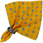 Yellow Napkin, Provencal design "Calissons", 100% pure cotton