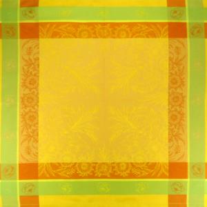 Set of 4 Yellow "Epis" Jacquard Napkins