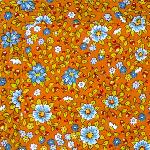French country cotton placemat Orange "Liberty" 12x18 inches