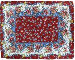 Garnet Quilted cotton placemat 14"x 18",  "Country" pattern