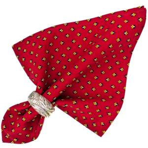 Cotton Napkin Red "Lavender" authentic Provencal design