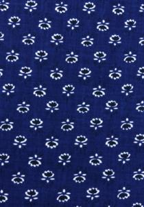 “Blue/White Comet”, 100% cotton fabric -Valdrôme