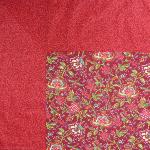 Provencal Square Cotton Tablecloth red "Colombes" 61"x61