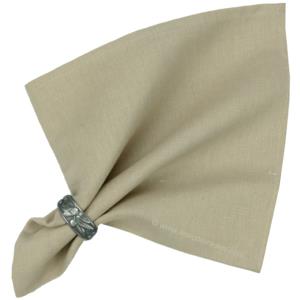 French Cotton Napkin Miougrano Plain Ecru