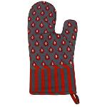 Anthracite Kitchen quilted glove provencal pattern Indianaire