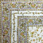 Provencal Rectangle Tablecloth Beige "Country" 63x79"
